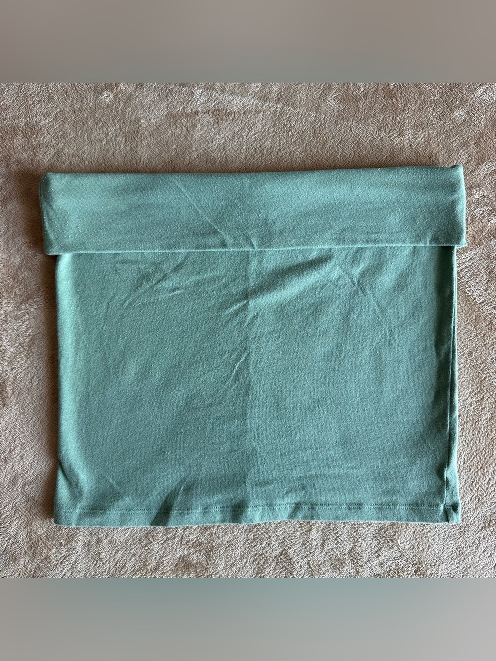 American Eagle Women's It Knit Foldover Tube Top Fall Mint Green Medium